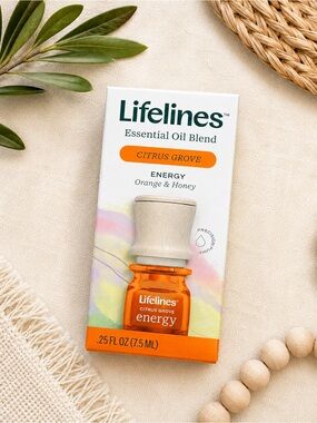 Lifelines Citrus Grove Energy Essential Oil Blend 7.5mL New Orange & Honey